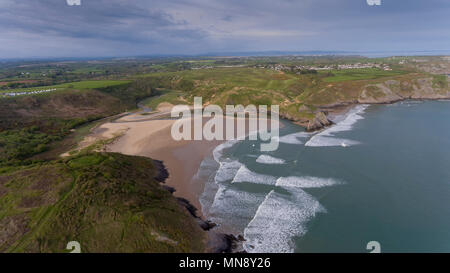 Three Cliffs Bay South Wales Stockfoto