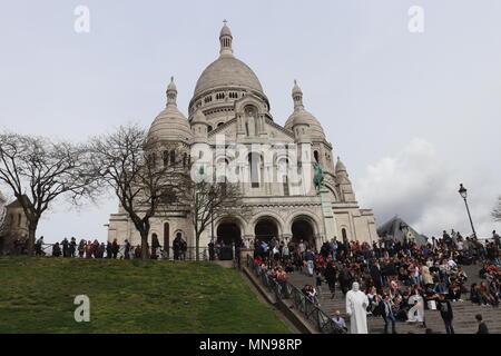 Sacre Coeur Paris Frankreich Stockfoto