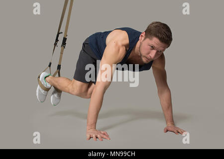 TRX bodybuilder Training Stockfoto