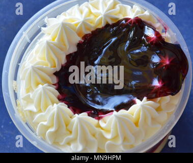Blueberry Käse Cupcake Stockfoto