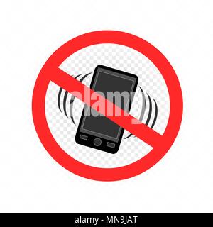 Kein Gadget smartphone Zeichen Symbol Stock Vektor