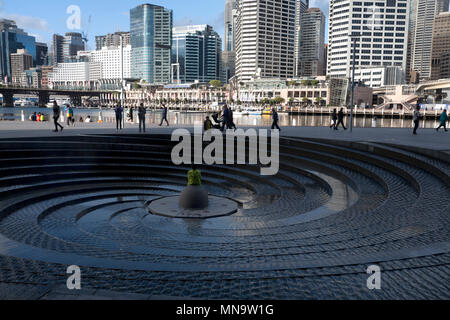 Gezeiten Kaskaden international convention centre Darling Harbour Sydney New South Wales, Australien Stockfoto