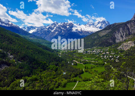 Vallouise, Pelvoux und den Nationalpark Ecrins, Haute Alpen, Frankreich Stockfoto