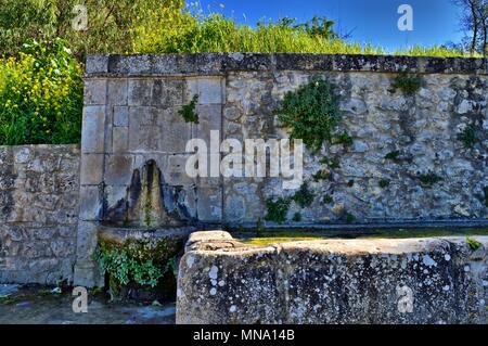 Typische sizilianische Brunnen, Caltanissetta, Italien, Europa Stockfoto