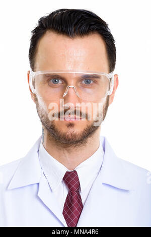Die Jungen gut aussehenden bärtigen Mann Arzt Stockfoto