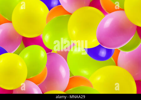 Hintergrund der bunten party Luftballons (gemischt) Stockfoto