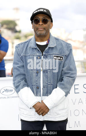 Cannes, Frankreich. 15 Mai, 2018. Spike Lee an der 'BlacKkKlansman' Fotoshooting während der 71St Cannes Film Festival im Palais des Festivals am 15. Mai 2018 in Cannes, Frankreich | Verwendung weltweit Quelle: dpa/Alamy leben Nachrichten Stockfoto