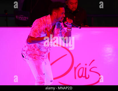 Las Vegas, Nevada, USA. 16 Mai, 2018. Sänger Trey Songz führt LIVE im Grand Saison Eröffnung von SWIM NACHT in Drai's Beachclub am 15. Mai 2018 in Las Vegas, Nevada Credit: Marcel Thomas/ZUMA Draht/Alamy leben Nachrichten Stockfoto