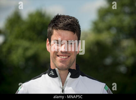 Dortmund, Deutschland. 03 Mai, 2018. Nico MERGET, Deutschland, Rudern, Präsentation Germany-Achter, 03.05.2018 in Dortmund/Deutschland. | Verwendung der weltweiten Kredit: dpa/Alamy leben Nachrichten Stockfoto