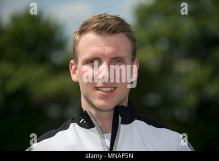 Dortmund, Deutschland. 03 Mai, 2018. Malte Daberkow, Deutschland, Rudern, Präsentation Germany-Achter, 03.05.2018 in Dortmund/Deutschland. | Verwendung der weltweiten Kredit: dpa/Alamy leben Nachrichten Stockfoto