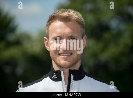 Dortmund, Deutschland. 03 Mai, 2018. Peter KLUGE, Deutschland, Rudern, Präsentation Germany-Achter, 03.05.2018 in Dortmund/Deutschland. | Verwendung der weltweiten Kredit: dpa/Alamy leben Nachrichten Stockfoto