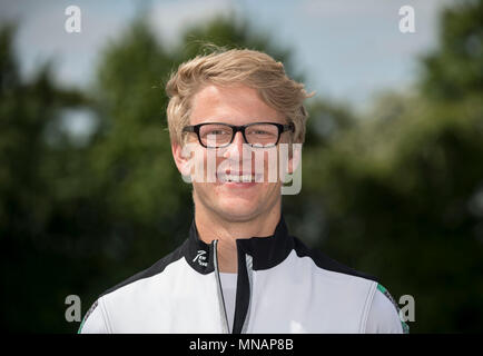 Dortmund, Deutschland. 03 Mai, 2018. Malte Grossmann, Deutschland, Rudern, Präsentation Germany-Achter, 03.05.2018 in Dortmund/Deutschland. | Verwendung der weltweiten Kredit: dpa/Alamy leben Nachrichten Stockfoto