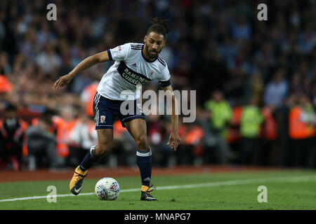 Birmingham, Großbritannien. 15. Mai 2018. Ryan Shotton von Middlesbrough in Aktion. EFL Skybet Meisterschaft Play off Halbfinale 2 Bein übereinstimmen, Aston Villa v Middlesbrough in der Villa Park in Birmingham, Midlands am Dienstag, den 15. Mai 2018. Dieses Bild dürfen nur für redaktionelle Zwecke verwendet werden. Nur die redaktionelle Nutzung, eine Lizenz für die gewerbliche Nutzung erforderlich. Keine Verwendung in Wetten, Spiele oder einer einzelnen Verein/Liga/player Publikationen. pic von Andrew Obstgarten/Andrew Orchard sport Fotografie/Alamy leben Nachrichten Stockfoto