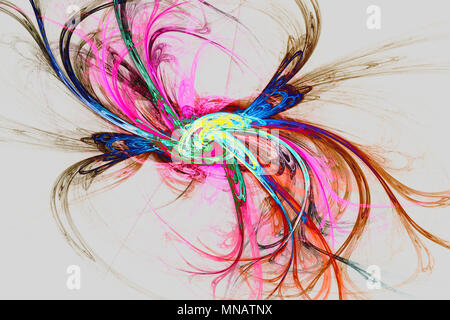 Fraktal Bild: abstrakte Blume. Stockfoto