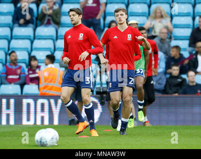 Middlesbrough der Dael Braten erwärmt vor der Sky Bet Meisterschaft Entscheidungsspiel in der Villa Park, Birmingham. Stockfoto