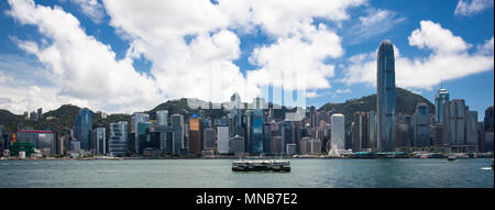 Die Skyline von Hongkong Stockfoto