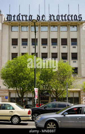 Diario de Noticias, portugiesische Zeitung, Lissabon, Portugal Stockfoto