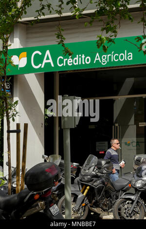 Credito Agricola - CA-Bank Filiale, Lissabon, Portugal Stockfoto