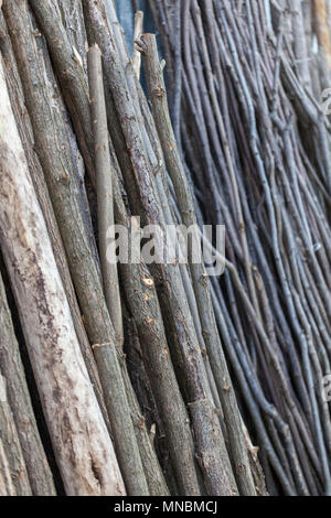 Holz- Stick auf Stapel, in der Nähe Stockfoto