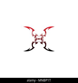 Einfache tattoo design Tribal Tattoo. Stock Vektor