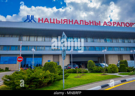 MINSK, Weißrussland - 01 Mai 2018: Minsk National Airport früheren Namen Minsk-2 ist der Hauptflughafen in Weißrussland liegt 42 km östlich der Hauptstadt Minsk Stockfoto