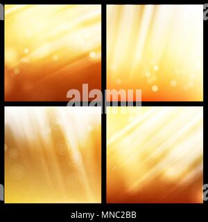 Sonnenlicht Hintergrund Vektor. Abstrakte leuchtenden Hintergrund. Glühende Explosion. Sonnenaufgang Hintergrundbild. Himmel, Sonne gelb helles Design. Frühling. Sonnenlicht Flare Lichteffekt. Sommer Himmel. Abbildung: Stock Vektor