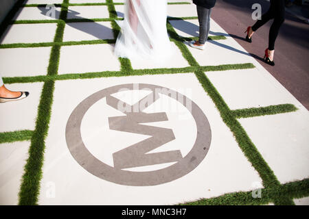 CANNES, Frankreich - Mai 12: alte Michael Kors Eingang der Shop in der Croisette von Cannes über die 12 h von Mai 2018 in Cannes, Frankreich Stockfoto