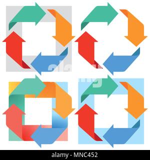 Pfeile in Bewegung, Abbildung Stock Vektor