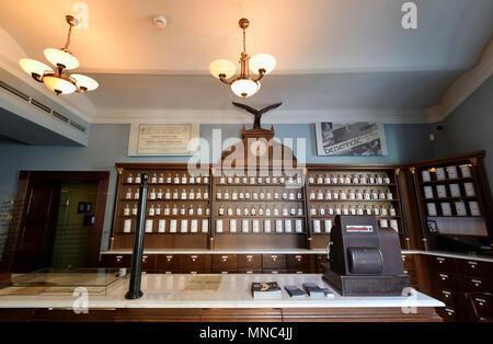 Apteka Pod Orlem ist die Apotheke von Tadeusz Pankiewicz. Er war ein polnischer Römisch-katholischen Apotheker, dass unzählige Juden vor dem Holocaust gerettet haben. Krak Stockfoto