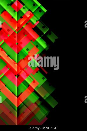Farbe Pfeile auf schwarzen Hintergrund. Farbe Pfeile auf schwarzen Hintergrund. Vector Illustration Stock Vektor