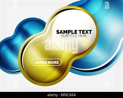 Glas oder Kunststoff hi-tech bubble Hintergrund. Glas oder Kunststoff hi-tech bubble Hintergrund. Vector Illustration Stock Vektor