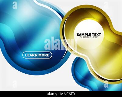 Glas oder Kunststoff hi-tech bubble Hintergrund. Glas oder Kunststoff hi-tech bubble Hintergrund. Vector Illustration Stock Vektor