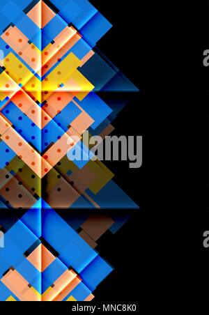 Farbe Pfeile auf schwarzen Hintergrund. Farbe Pfeile auf schwarzen Hintergrund. Vector Illustration Stock Vektor