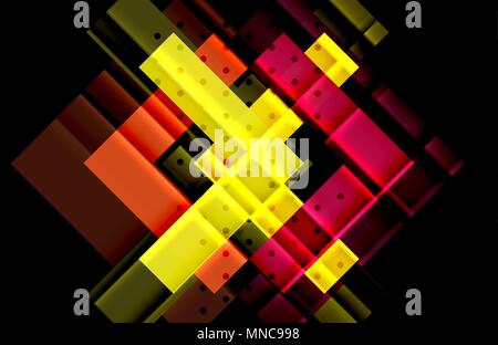 Farbe Pfeile auf schwarzen Hintergrund. Farbe Pfeile auf schwarzen Hintergrund. Vector Illustration Stock Vektor