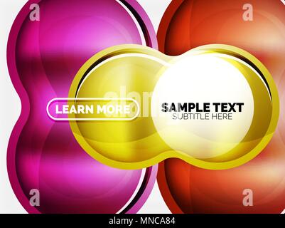 Glas oder Kunststoff hi-tech bubble Hintergrund. Glas oder Kunststoff hi-tech bubble Hintergrund. Vector Illustration Stock Vektor