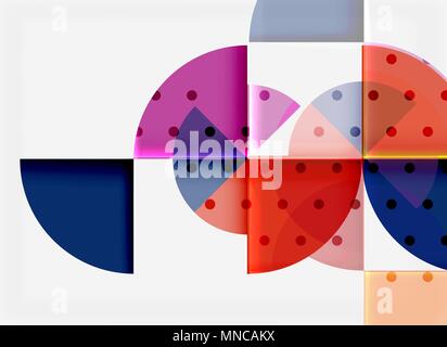 Kreis Elemente auf schwarzem Hintergrund. Kreis Elemente auf schwarzem Hintergrund, Vektor geometrische Template Design Stock Vektor