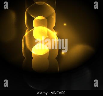 Verschwommen transparente Sechsecke auf dunklen, digitale Zusammenfassung Hintergrund. Verschwommen transparente Sechsecke auf dunklen, digitale Zusammenfassung Hintergrund. Hi-tech moderne Geschäfts- oder Technologie Hintergrund oder Präsentation Hintergrundbild Stock Vektor