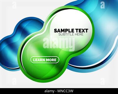 Glas oder Kunststoff hi-tech bubble Hintergrund. Glas oder Kunststoff hi-tech bubble Hintergrund. Vector Illustration Stock Vektor