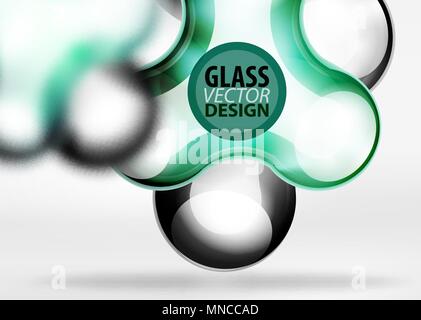 Digitale techno bubble Hintergrund Vorlage. Digitale techno bubble Hintergrund Vorlage, Vektor oder Technologie Zusammenfassung Hintergrund Stock Vektor