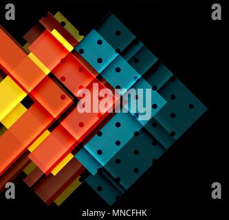 Farbe Pfeile auf schwarzen Hintergrund. Farbe Pfeile auf schwarzen Hintergrund. Vector Illustration Stock Vektor