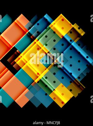 Farbe Pfeile auf schwarzen Hintergrund. Farbe Pfeile auf schwarzen Hintergrund. Vector Illustration Stock Vektor