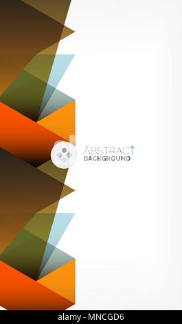 Geometrische vieleckige vector Hintergrund. Geometrische vieleckige vector Hintergrund, Dreiecke und Linien, modernen Low Poly style Business oder Techno wallpaper Stock Vektor