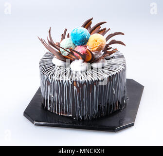 Kuchen oder Eis Kuchen auf einem Hintergrund Stockfoto