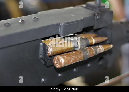 Bilder von WW2-Side Shot von B17 Flying Fortress Maschinengewehr Platzierung Stockfoto