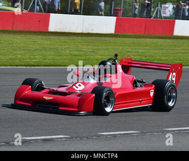 Keith Norris, Chevron B49, Derek Bell Trophy, Formel 5000, Formel 2, Einzelsessel, 1967-1979, Donington historische Festspiele, 2018, Motor Racing, Mot Stockfoto