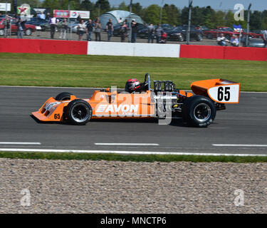 Jamie Brashaw, März 73A, Derek Bell Trophy, Formel 5000, Formel 2, Einzelsessel, 1967-1979, Donington historische Festspiele, 2018, Motor Racing, Moto Stockfoto