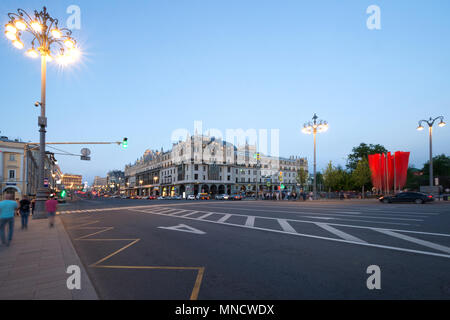 Hotel Metropol, die Aussicht vom Theaterplatz, im Jugendstil in den Jahren 1899-1905 gebaut, Moskau, Russland Stockfoto