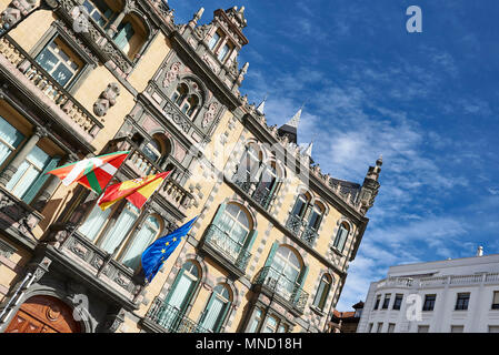 Palacio Chávarri (Sub-Delegation der Regierung in Bizkaia), Plaza de Federico Moyua, Bilbao, Vizcaya, Baskenland, Euskadi, Euskal Herria, Spai Stockfoto