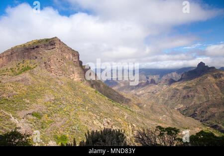 Gran Canaria, Mai, Bergen des zentralen Teils der Insel Stockfoto