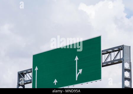 Leere Autobahn Straße Zeichen Stockfoto